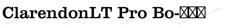ClarendonLT Pro Bo字体转换